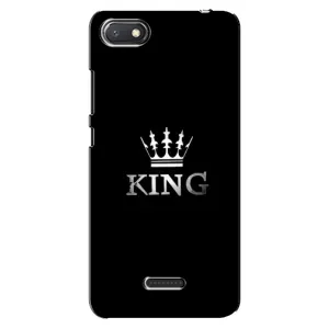 Чехол (Корона на чёрном фоне) для Редми 6А (KING)