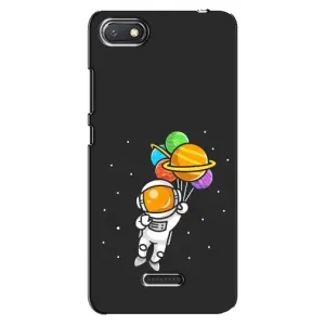 Силіконовый Чохол з принтом "Космонавти" на Xiaomi Redmi 6A (Космонавт з кульками)