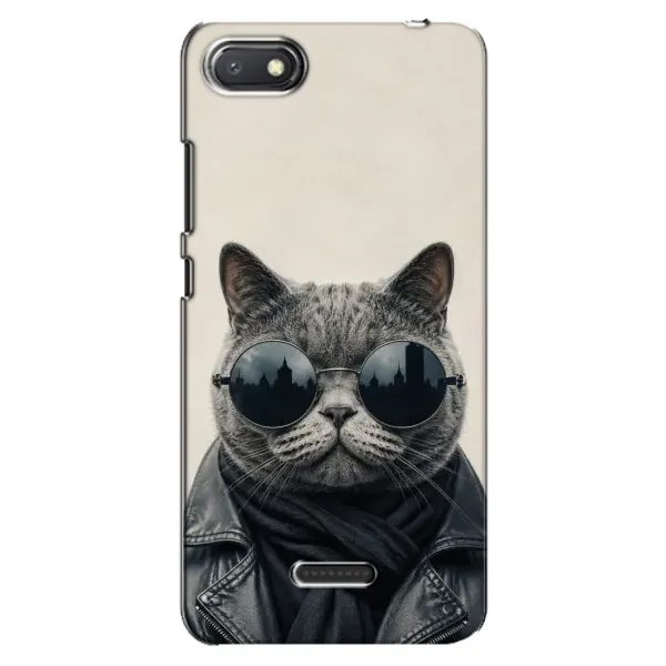 Чехол с рисунком «Модный кот» для Xiaomi Redmi 6A Чехол с рисунком «Модный кот» для Xiaomi Redmi 6A