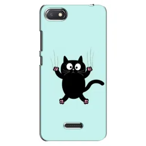 Силиконовый чехол с котиком для Xiaomi Redmi 6A (Падающий кот)