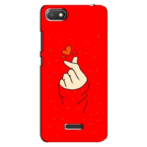 Чехол с рисунком «Сердце на красном» для Xiaomi Redmi 6A Чехол с рисунком «Сердце на красном» для Xiaomi Redmi 6A