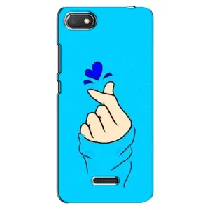 Чохол (Знак сердечка) для Xiaomi Redmi 6A (Сердечко на синоьому)
