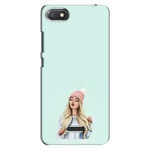 Силіконовый Чохол на Xiaomi Redmi 6A з картинкой Модных девушек (В шапці)