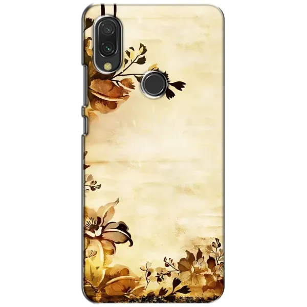 Чехол с рисунком «Арт-цветы» для Xiaomi Redmi 7