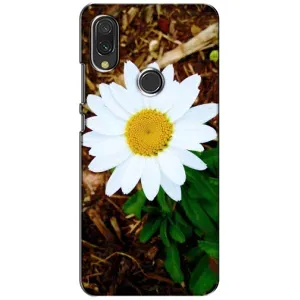 Чехол с ромашками на Xiaomi Redmi 7 (Белая ромашка)
