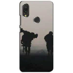 Чехлы на военную тематику для Xiaomi Redmi 7 (Бой солдат)