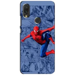 Силиконовый Чехол для Xiaomi Redmi 7 (Человек Паук)