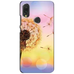Силиконовый Чехол с одуванчиками на Xiaomi Redmi 7 (Цветок-одуванчик)