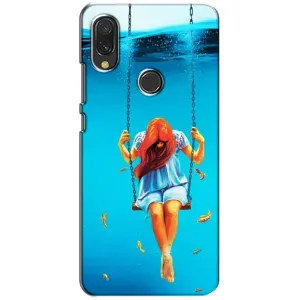 Чехол Стильные девушки на Xiaomi Redmi 7 (Девушка на качели)