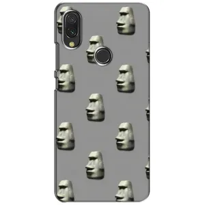 Бампер з принтом Меми для Xiaomi Redmi 7 (Кам'яна особа)