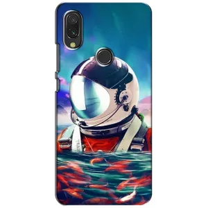 Силіконовый Чохол з принтом "Космонавти" на Xiaomi Redmi 7 (Космонавт у воді)
