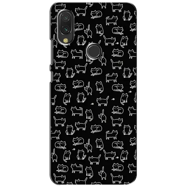 Чехол с рисунком «Котики на черном» для Xiaomi Redmi 7 Чехол с рисунком «Котики на черном» для Xiaomi Redmi 7