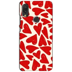 Чохли з тематикою "Маленькі Сердчеки" на Xiaomi Redmi 7 (Червоні сердечки)