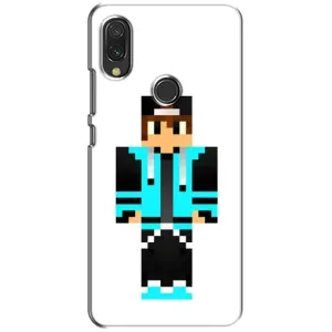Чохли для Xiaomi Redmi 7 (Персонажі МайнКрафт) (Хлопчик у блакитному)