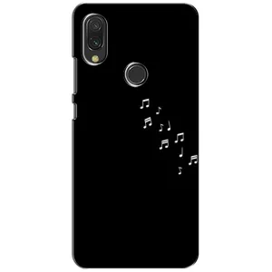 Чохол з картинками на чорному фоні для Xiaomi Redmi 7 (Ноти)