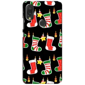 Силиконовый бампер на рождество для Xiaomi Redmi 7 (Рождественские подарки)