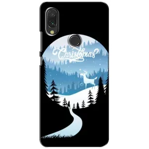 Силиконовый бампер на рождество для Xiaomi Redmi 7 (Рождественский Олень)