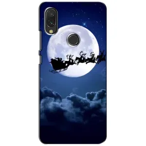 Чехол Санта Клаус для Xiaomi Redmi 7 (Санта - луна)