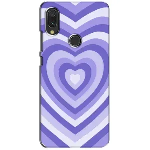Чохли з тематикою "Маленькі Сердчеки" на Xiaomi Redmi 7 (Серце фіолет)