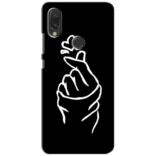 Чохол з малюнком «Сердечко на чорному» для Xiaomi Redmi 7 Чохол з малюнком «Сердечко на чорному» для Xiaomi Redmi 7