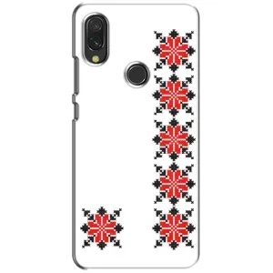 Силиконовый Чехол на Xiaomi Redmi 7 с картинкой Вышиванки (Силуэт вышиванки)