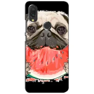 Чохол (ТПУ) Милі песики для Xiaomi Redmi 7 (Смішний Мопс)