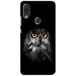 Чохли з принтом СОВИ для Xiaomi Redmi 7 (Сова на чорному)