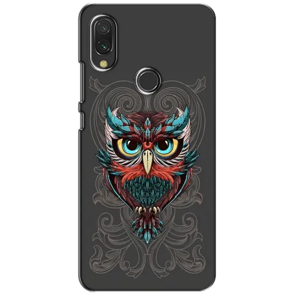 Чехол с рисунком «Сова на сером» для Xiaomi Redmi 7