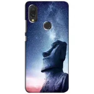 Силиконовые Чехлы (смешные стикеры) для Xiaomi Redmi 7 (Статуя)
