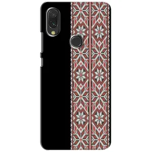 Силиконовый Чехол на Xiaomi Redmi 7 с картинкой Вышиванки (Стильная вишиванка)