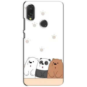 Чохли з зображенням різних тварин на Xiaomi Redmi 7 (Здивовані ведмедики)