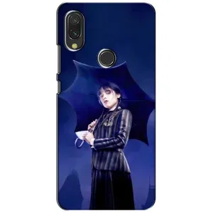 Чехлы с принтом Уэнсдей на Xiaomi Redmi 7 (Уэнсдей с зонтом)