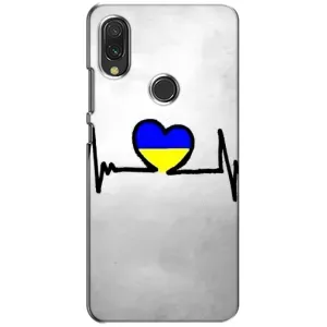 Силиконовый Чехол на Xiaomi Redmi 7 (Я-Украина) (Украинская кардиограмма)