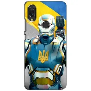 Силиконовый Чехол на Xiaomi Redmi 7 (Я-Украина) (Украинский робокоп)