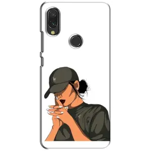 Силиконовый Чехол на Xiaomi Redmi 7 с картинкой Стильных Девушек (В зеленом)