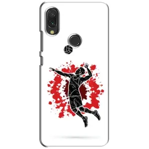 Чохли з прінтом Спортивна тематика для Xiaomi Redmi 7 (Волейболіст)