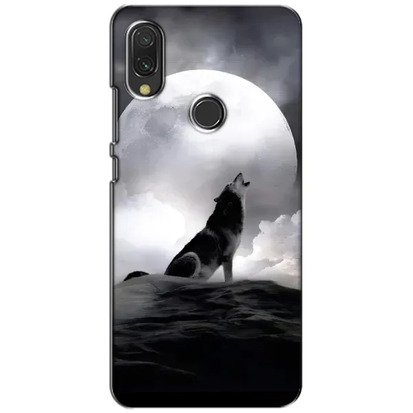 Чехол с рисунком «Волк и луна» для Xiaomi Redmi 7 Чехол с рисунком «Волк и луна» для Xiaomi Redmi 7