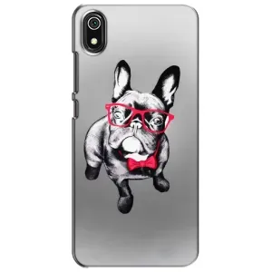 Чехол (ТПУ) Милые собачки для Xiaomi Redmi 7A (Бульдог в очках)