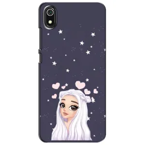 Чехол Стильные девушки на Xiaomi Redmi 7A (Девушка и сердечки)