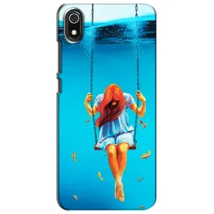 Чехол Стильные девушки на Xiaomi Redmi 7A (Девушка на качели)