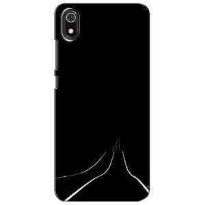 Чехол с картинками на черном фоне для Xiaomi Redmi 7A (Дорога)