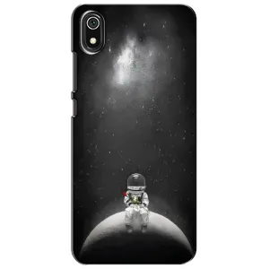 Силиконовый Чехол с принтом "Космонавты" на Xiaomi Redmi 7A (Космонавт романтик)