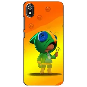Чехол Бравл Старс для Xiaomi Redmi 7A (LEON в кофте)