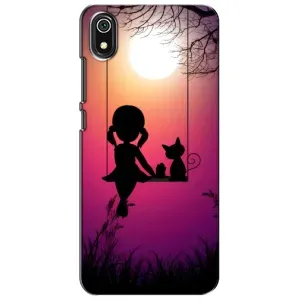 Девчачий Чехол для Xiaomi Redmi 7A (На качели)