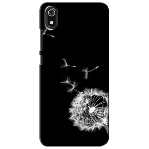 Силіконовий Чохол з кульбабками на Xiaomi Redmi 7A (Кульбабка на чорному)