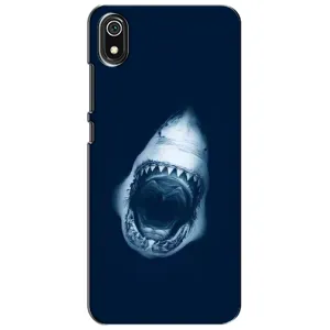 Силиконовый бампер с картинкой животных для Xiaomi Redmi 7A (Пасть Акулы)