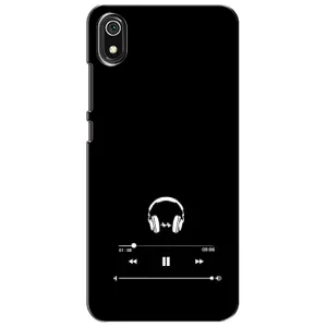 Чехол с картинками на черном фоне для Xiaomi Redmi 7A (Плеер)