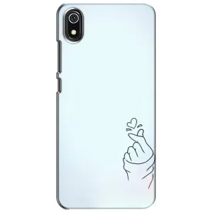 Чохол (Знак сердечка) для Xiaomi Redmi 7A (Сердечко на блакитному)