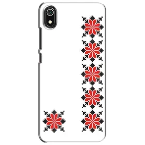 Силиконовый Чехол на Xiaomi Redmi 7A с картинкой Вышиванки (Силуэт вышиванки)