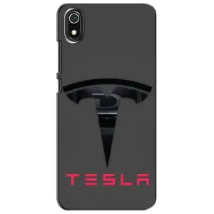 Силіконовий бампер з картинкою машини на Xiaomi Redmi 7A (Logo TESLA)